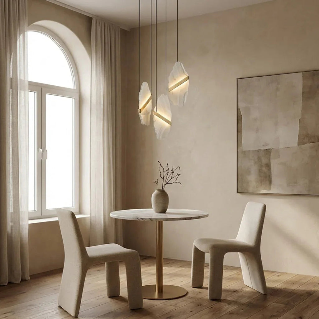 Cascading Alabaster Slab Chandelier | wildoxy