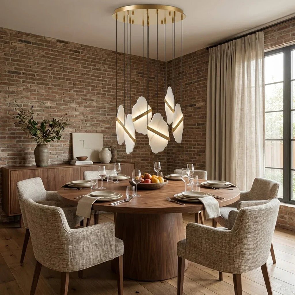Cascading Alabaster Slab Chandelier | wildoxy