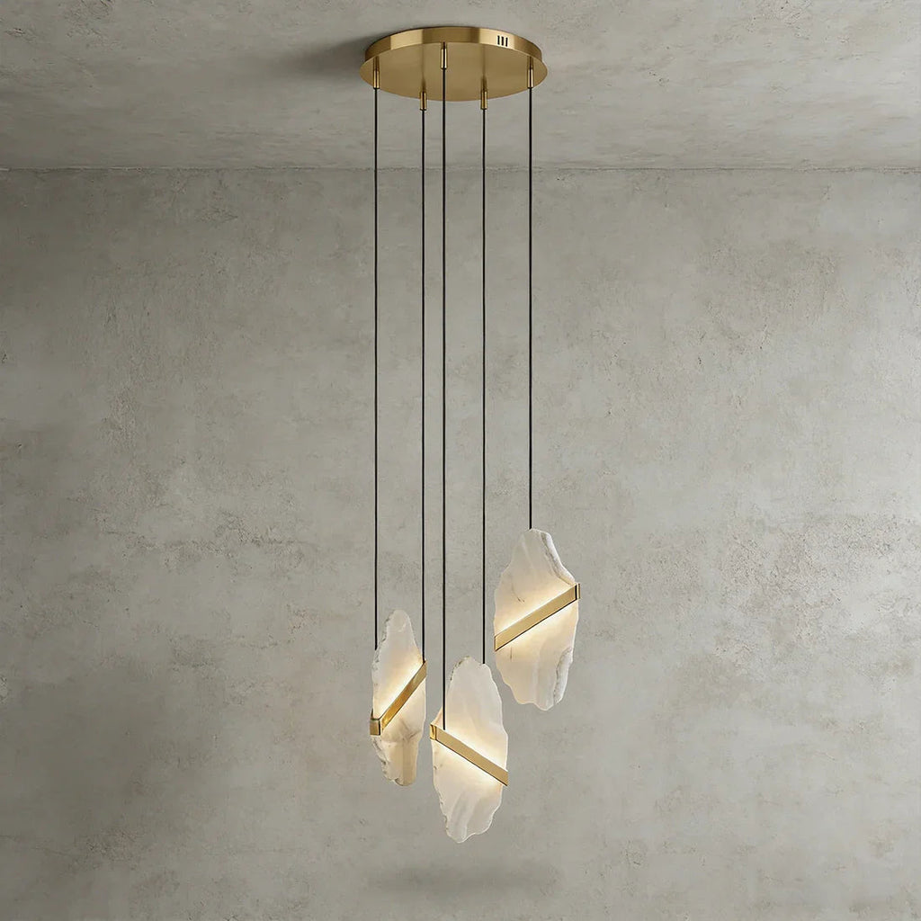 Cascading Alabaster Slab Chandelier | wildoxy