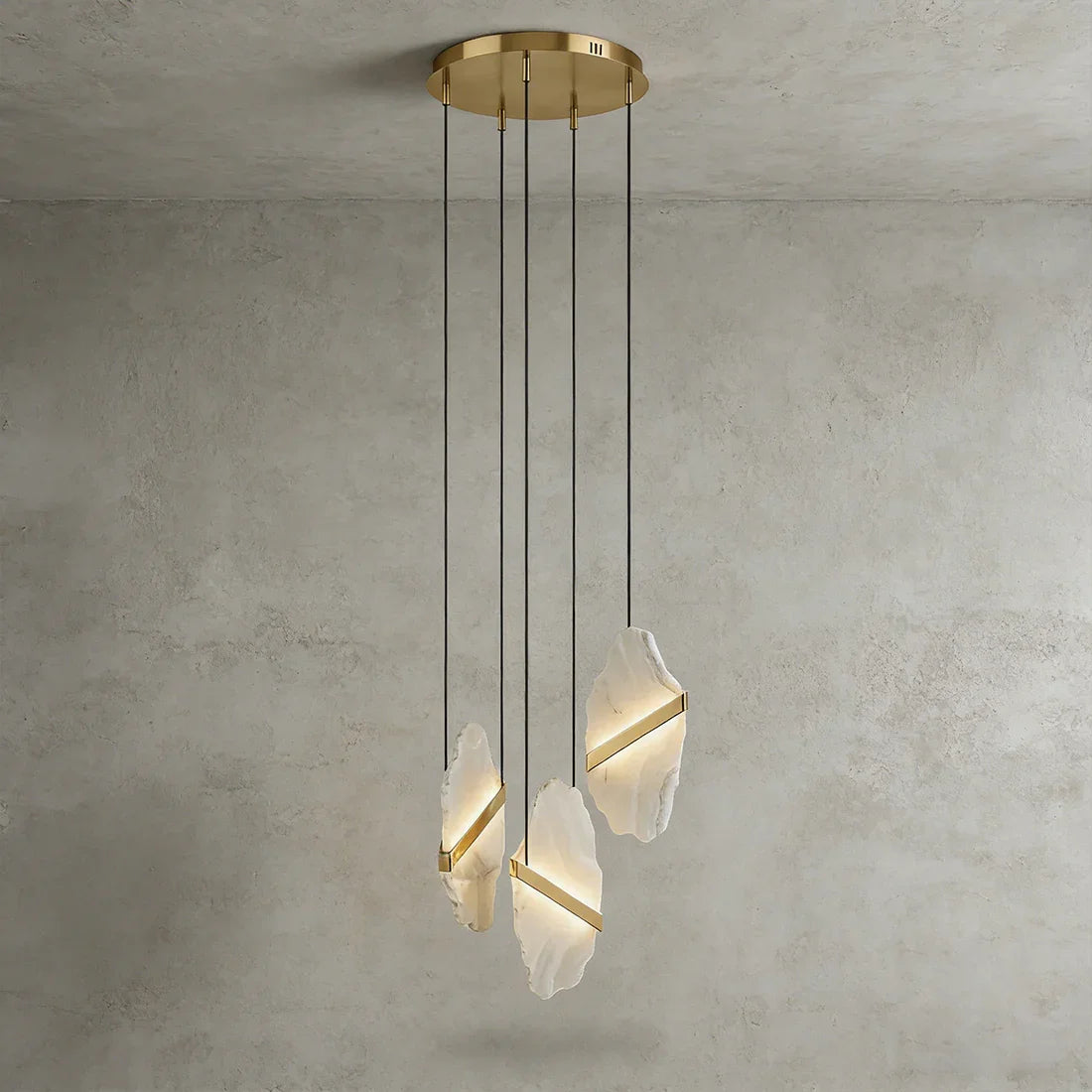 Cascading Alabaster Slab Chandelier | wildoxy
