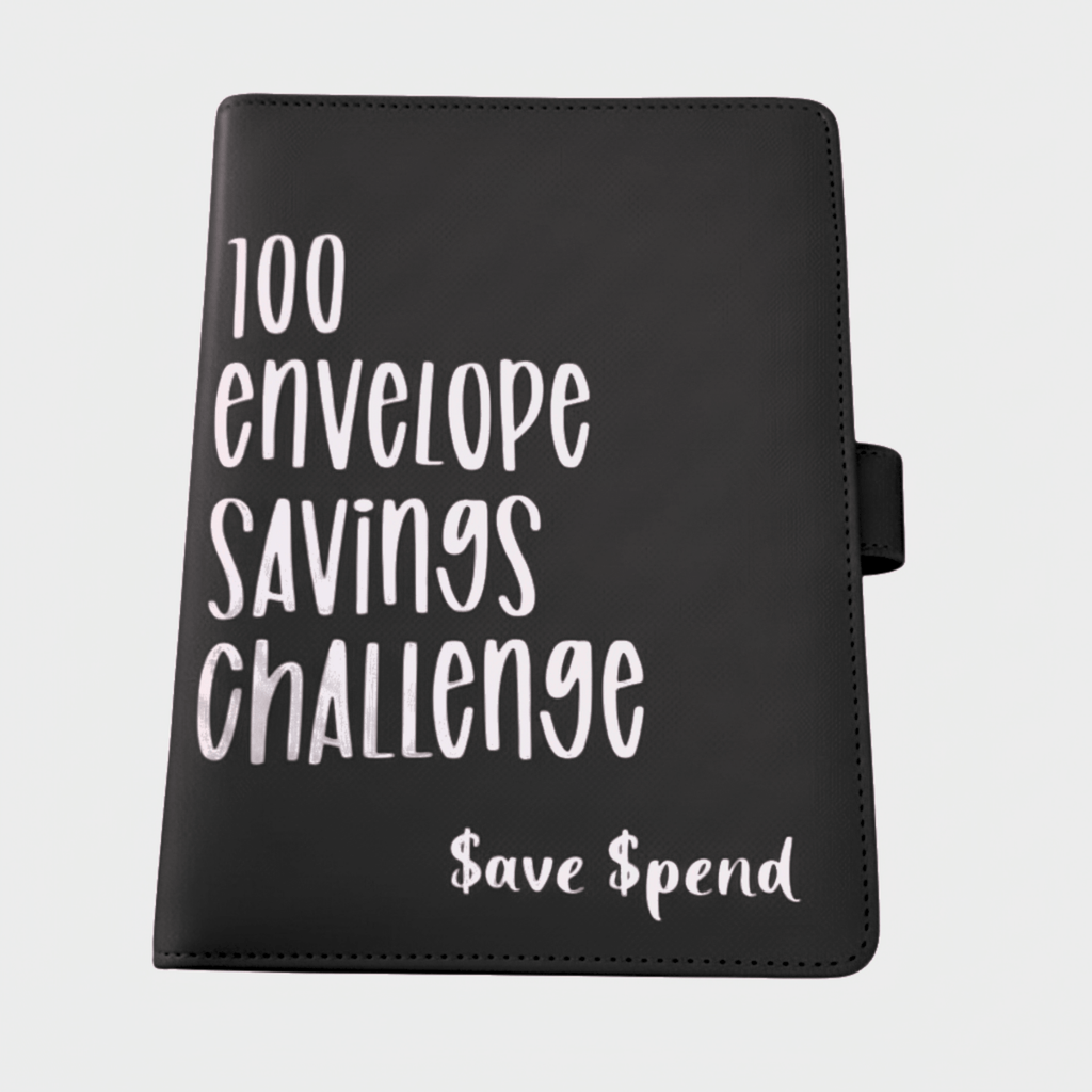 ملف تحدي الأظرف CashSavvy — منظم ادخار يضم 100 ظرف