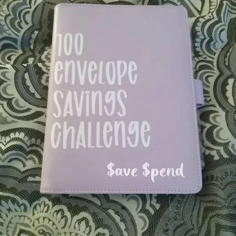 ملف تحدي الأظرف CashSavvy — منظم ادخار يضم 100 ظرف