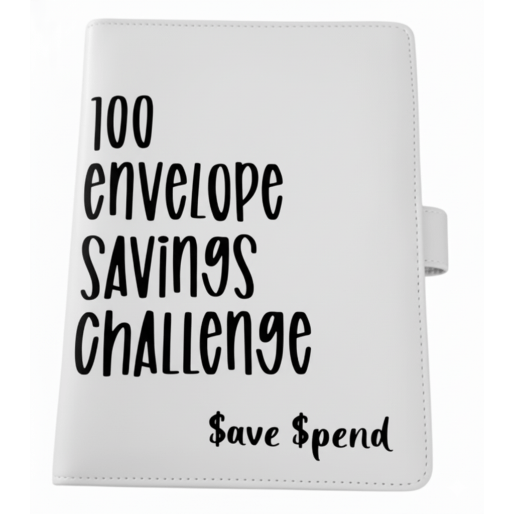 ملف تحدي الأظرف CashSavvy — منظم ادخار يضم 100 ظرف