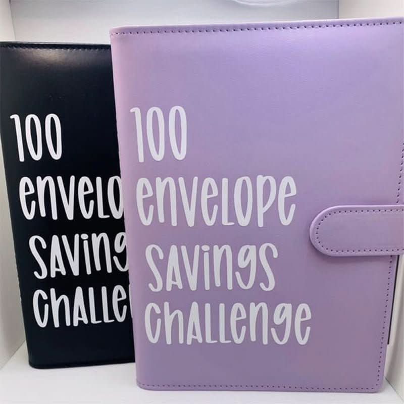 ملف تحدي الأظرف CashSavvy — منظم ادخار يضم 100 ظرف