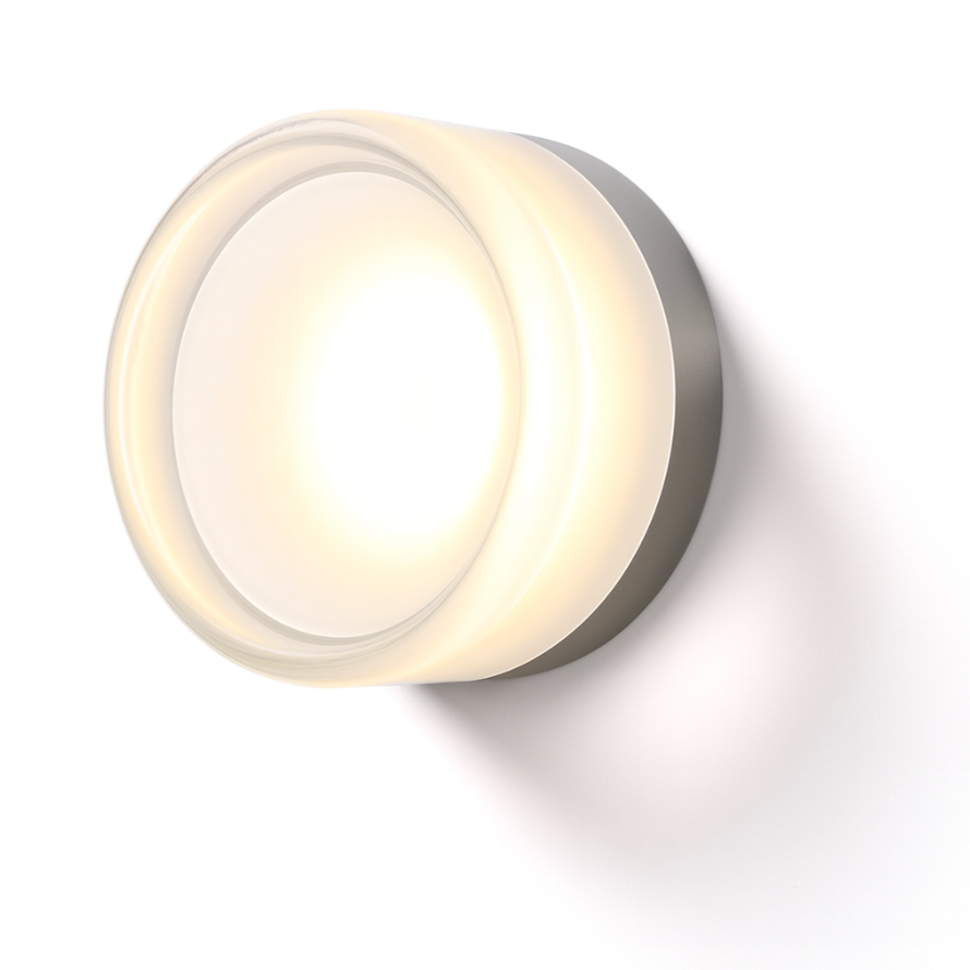 Round Glass Wall Sconce LED Amber Warm Light 5W - Wildoxy
