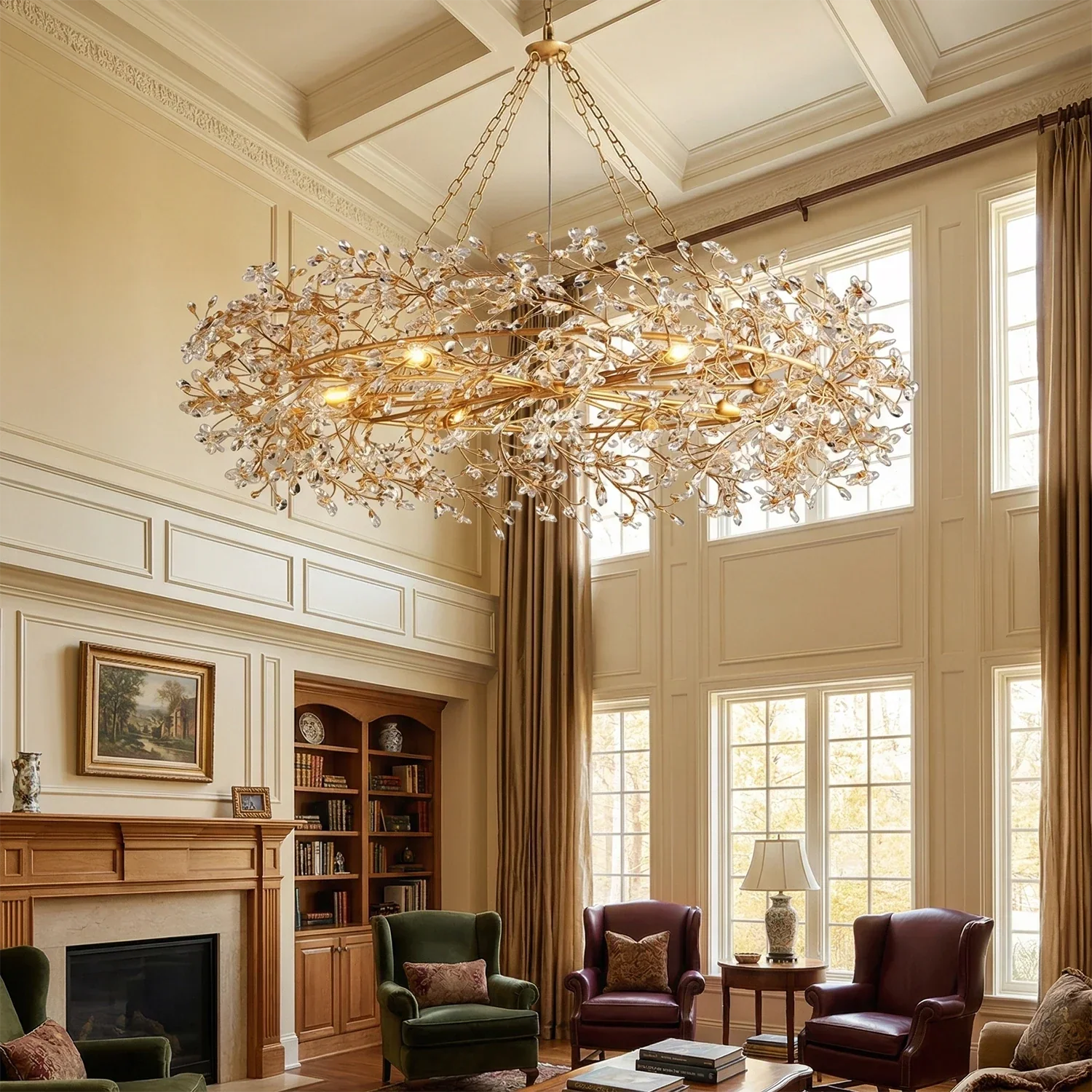 Celestial Bloom Crown Chandelier | wildoxy