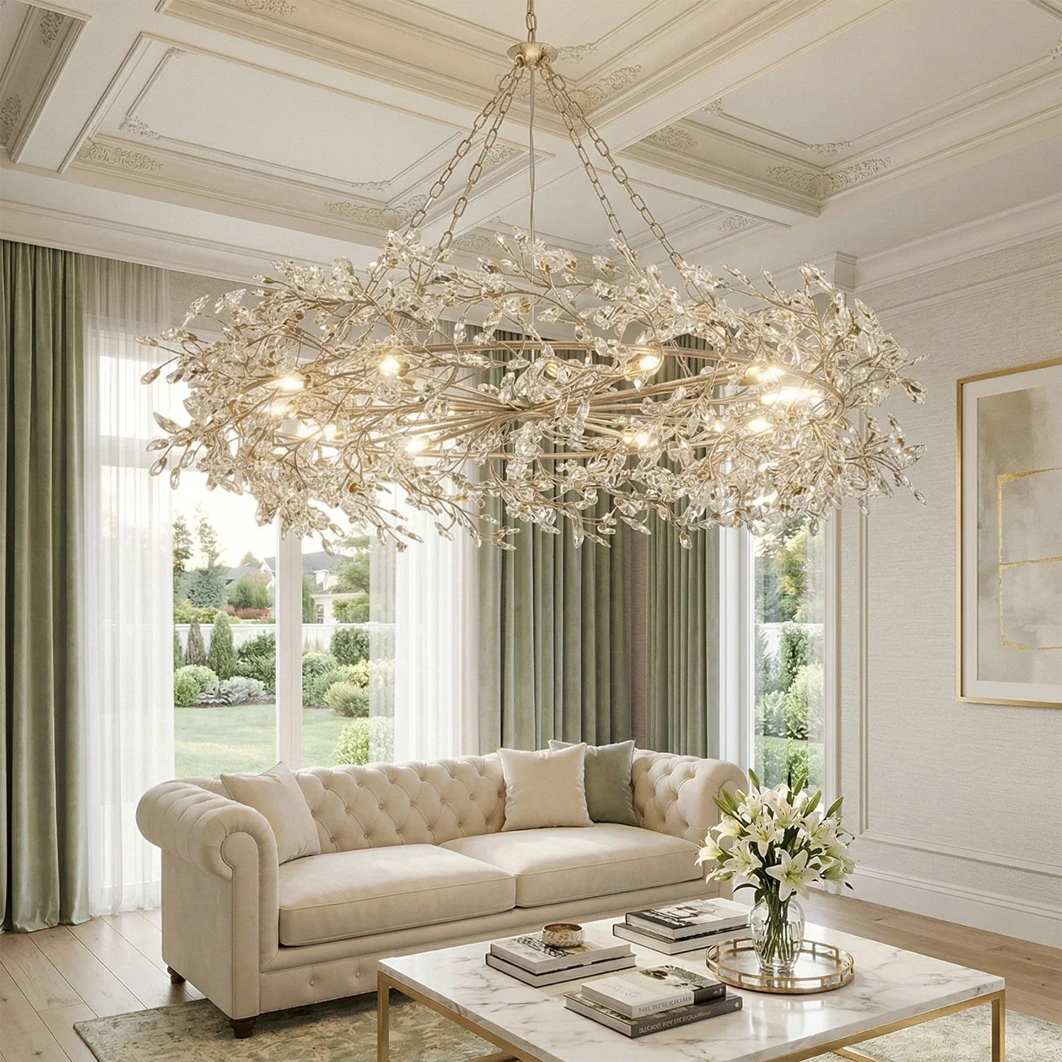 Celestial Bloom Crown Chandelier | wildoxy