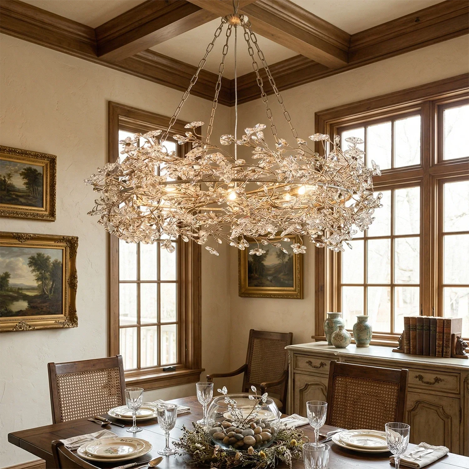 Celestial Bloom Crown Chandelier | wildoxy