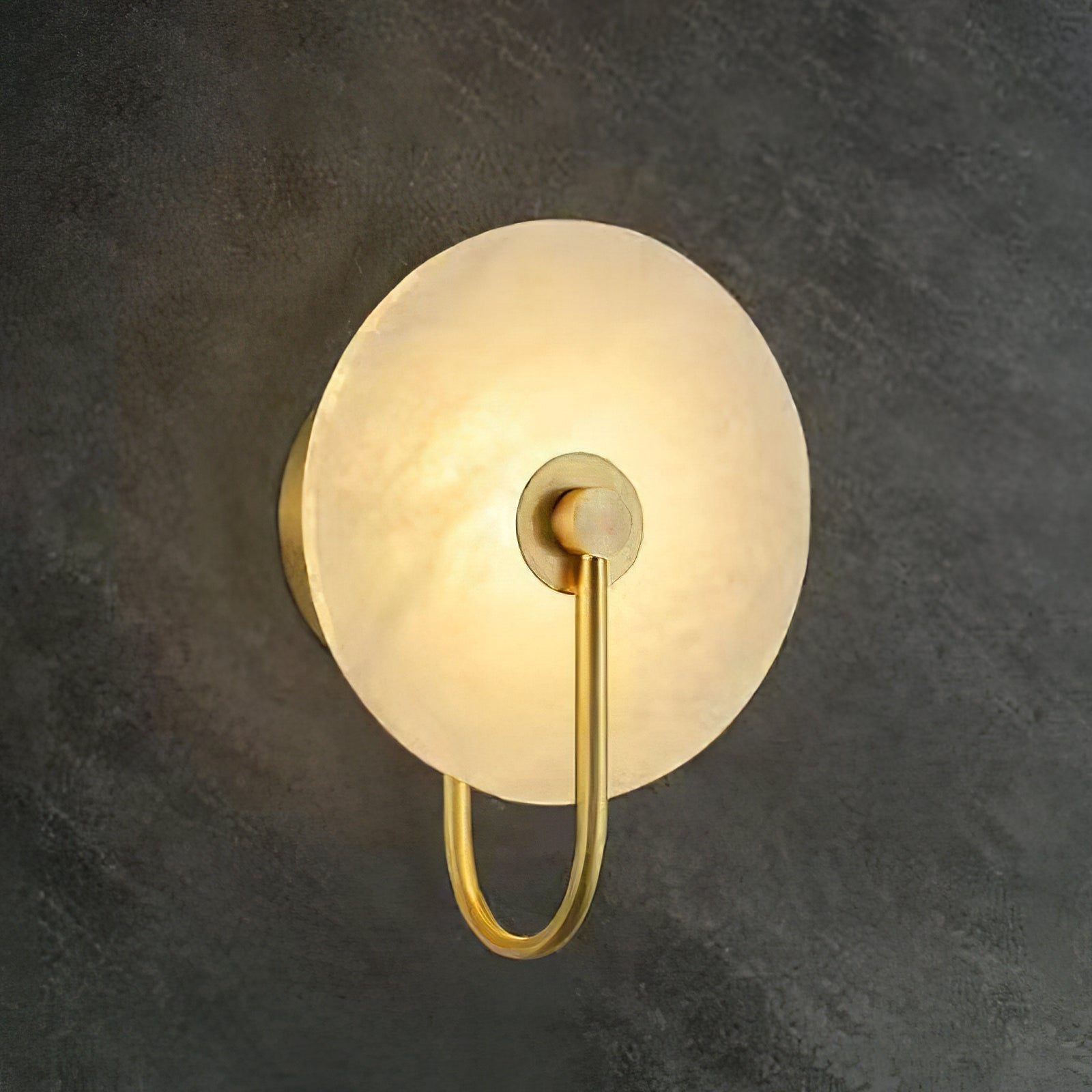 Celestial Round Alabaster Sconce | wildoxy