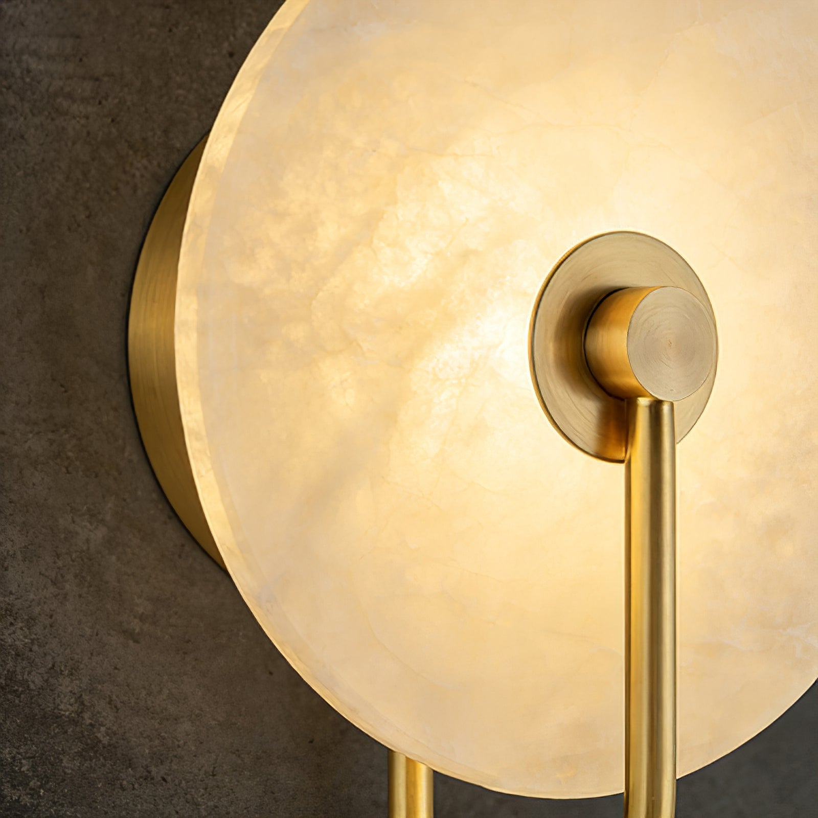 Celestial Round Alabaster Sconce | wildoxy
