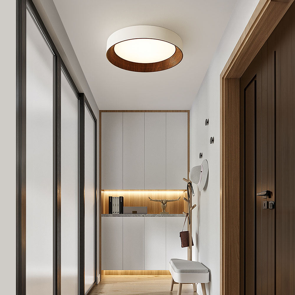 Ronde platte led-plafondlamp — slank ontwerp