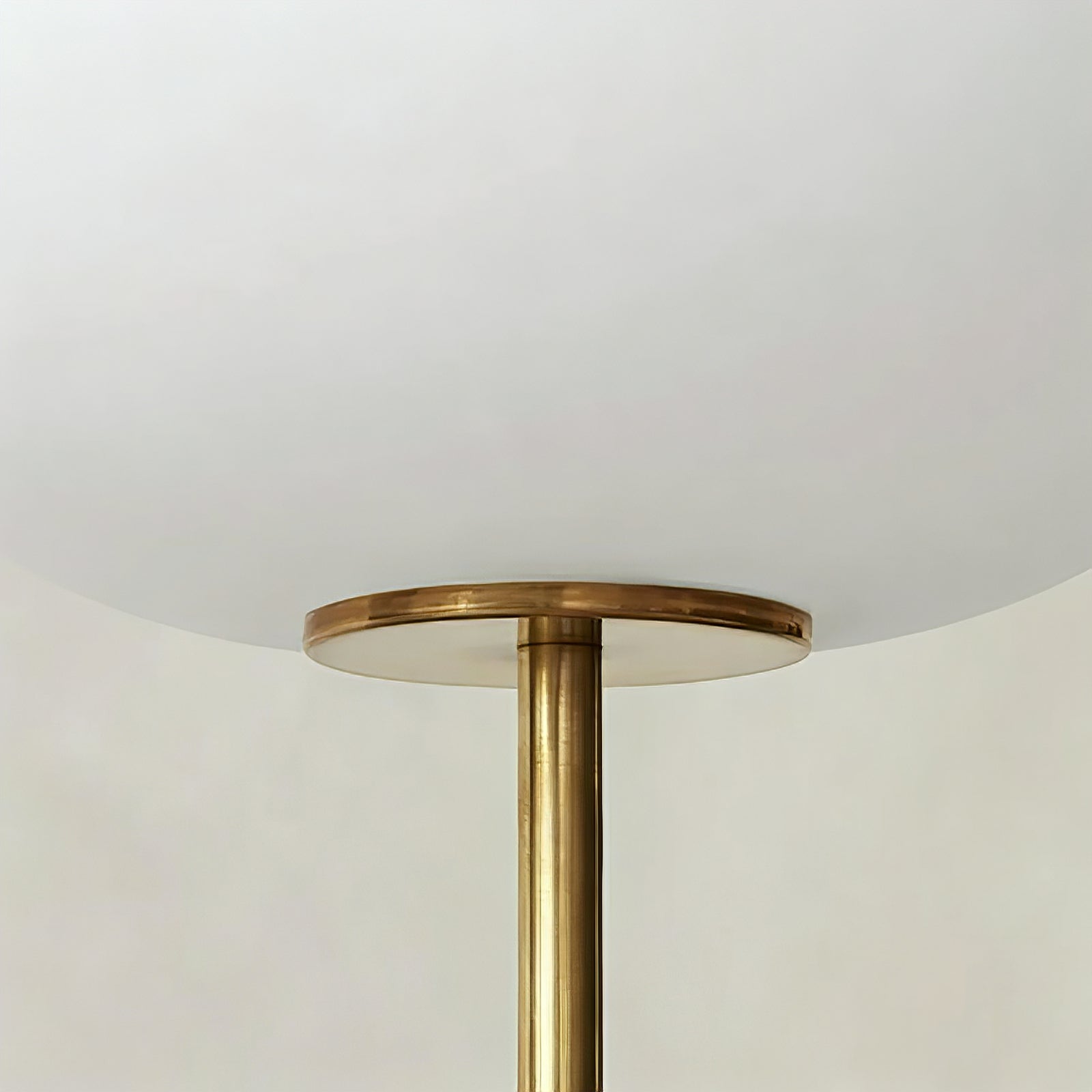 Chic Minimalist Round Marble Floor Light | wildoxy
