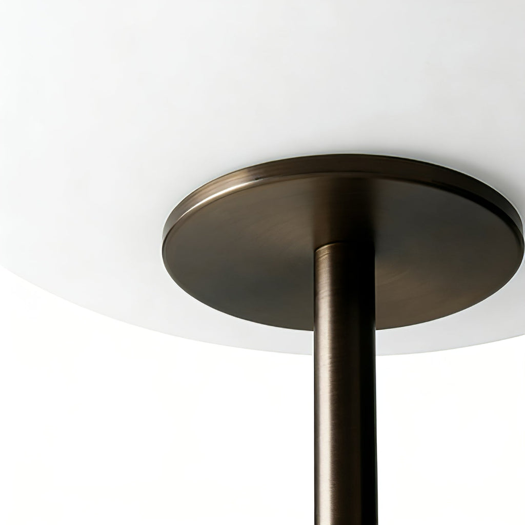 Chic Minimalist Round Marble Floor Light | wildoxy