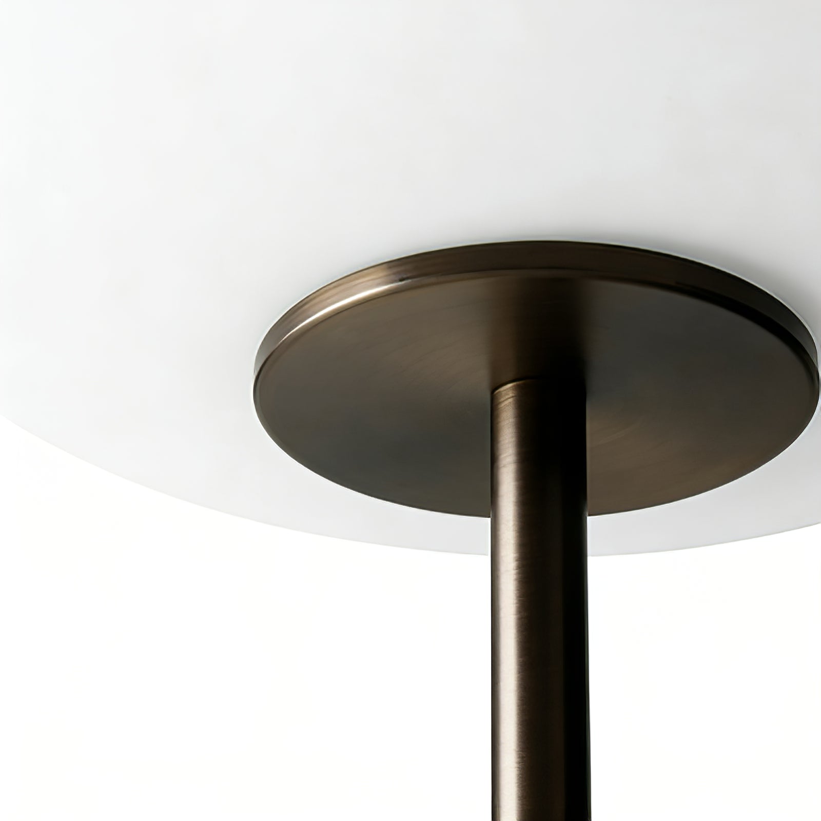 Chic Minimalist Round Marble Floor Light | wildoxy