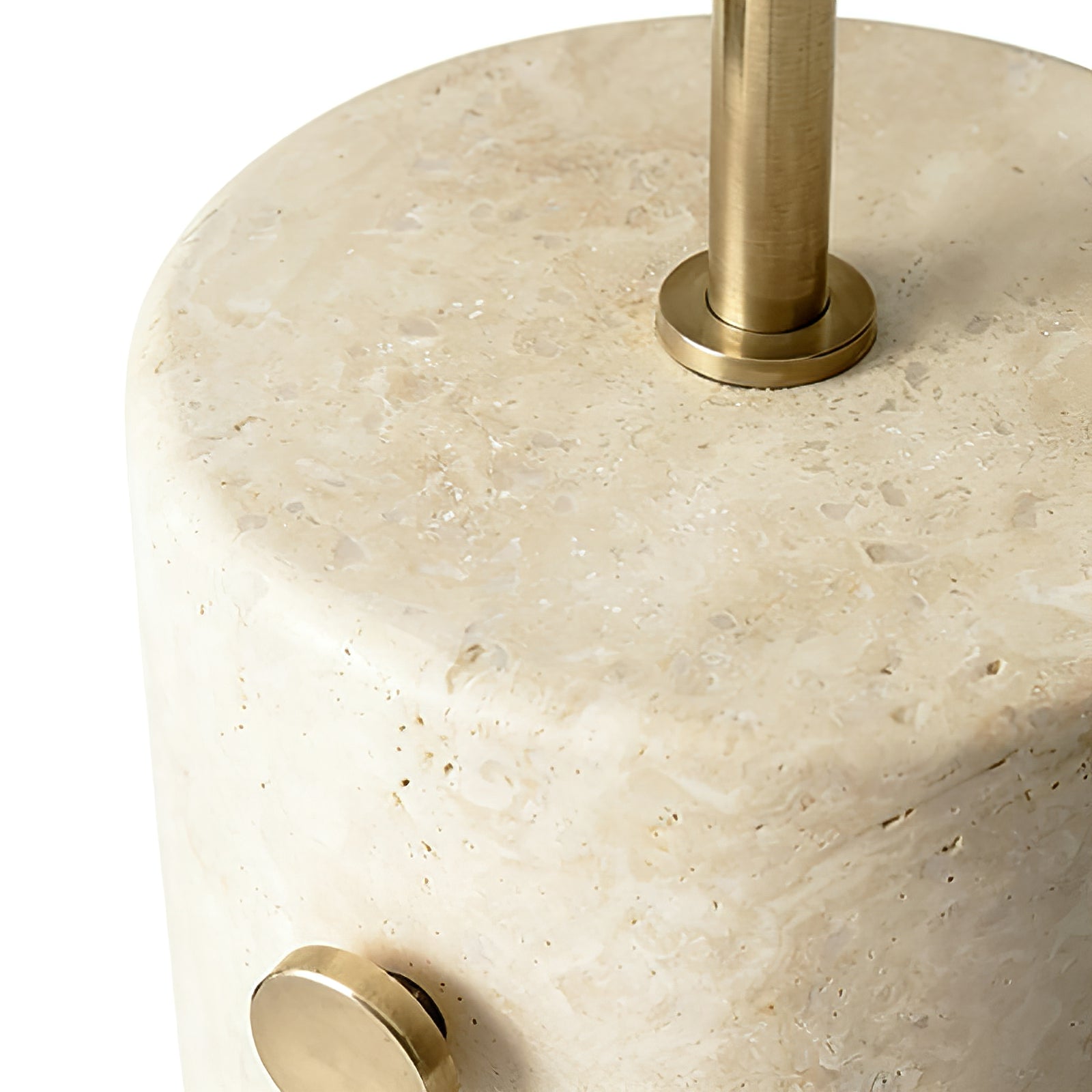 Chic Minimalist Round Marble Floor Light | wildoxy