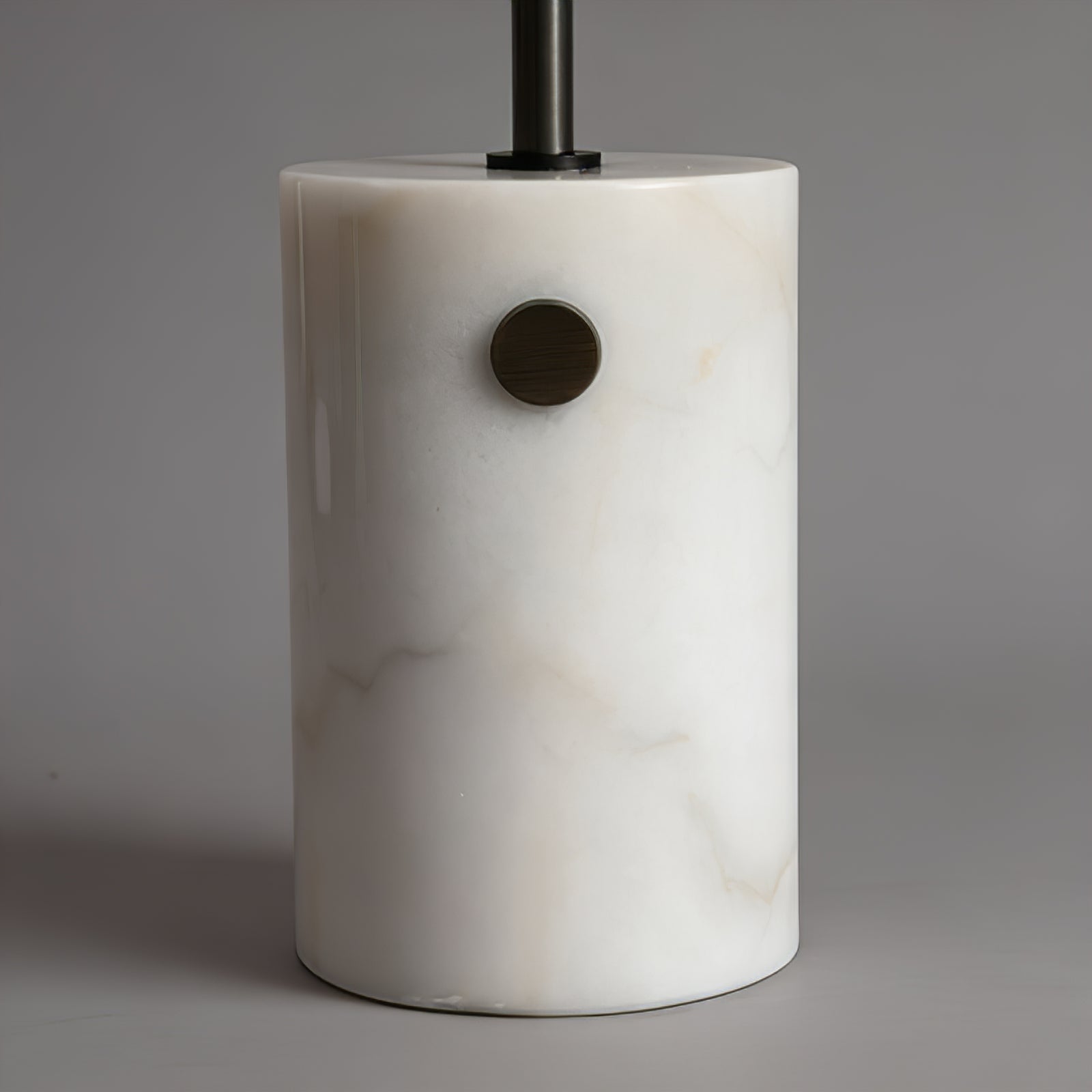 Chic Minimalist Round Marble Floor Light | wildoxy