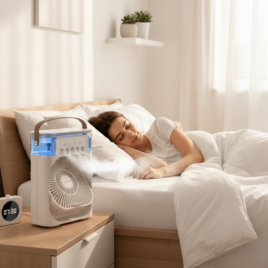 ChillCube kompaktní stolní odpařovací ochlazovač — okamžité chlazení po zapojení