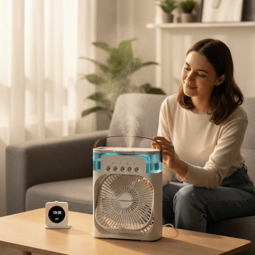 ChillCube kompaktní stolní odpařovací ochlazovač — okamžité chlazení po zapojení