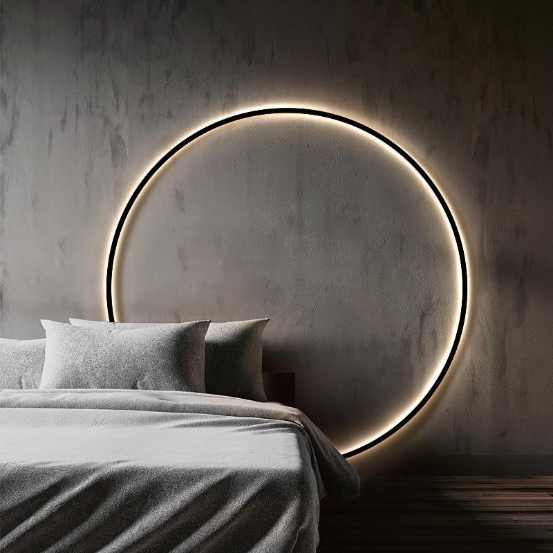 Sun Shaped Round Wall Lamp — Bright LED Lighting, AC 90-260V Compatible