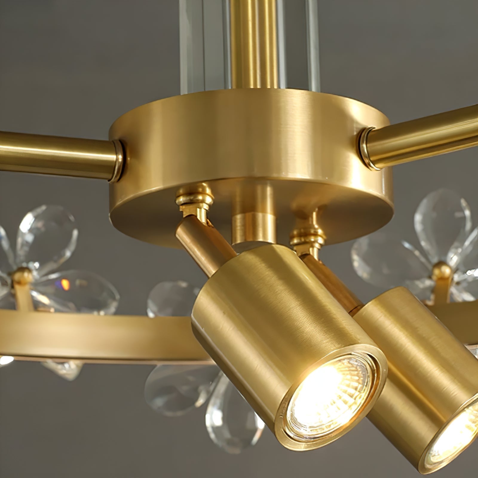 Circular Crystal Plum Blossom Ceiling Light | wildoxy