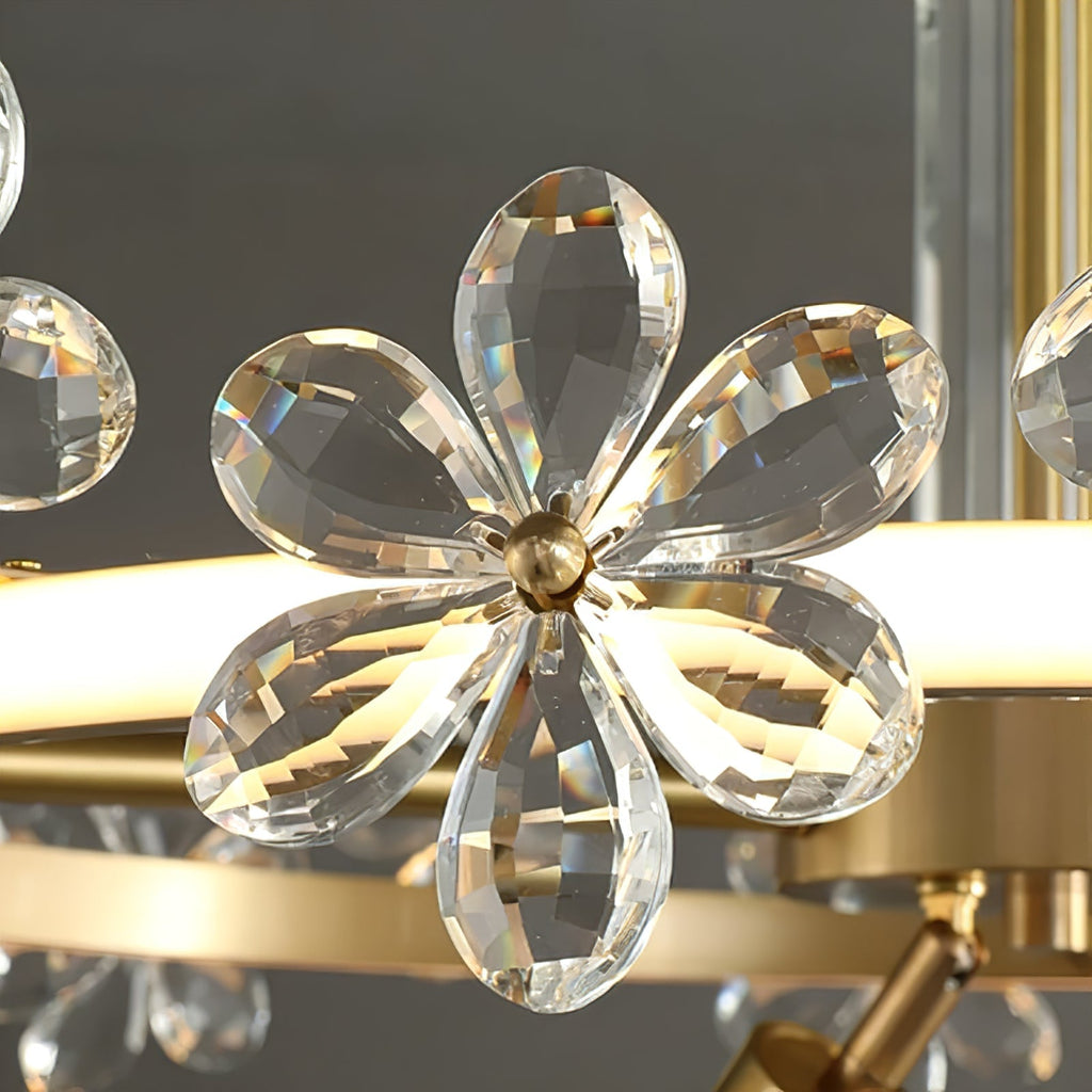Circular Crystal Plum Blossom Ceiling Light | wildoxy
