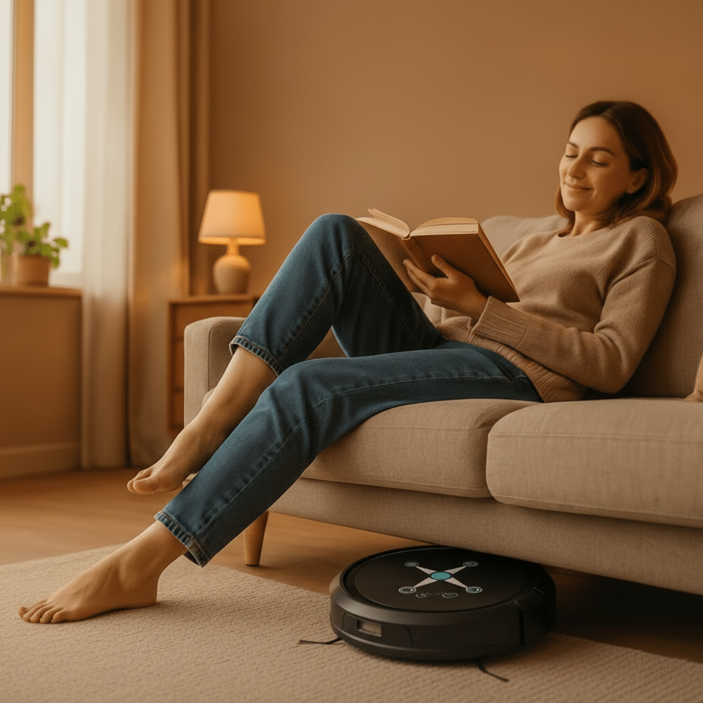 Robot lavapavimenti a doppia azione Cleanbot — Aspirazione e lavaggio simultanei