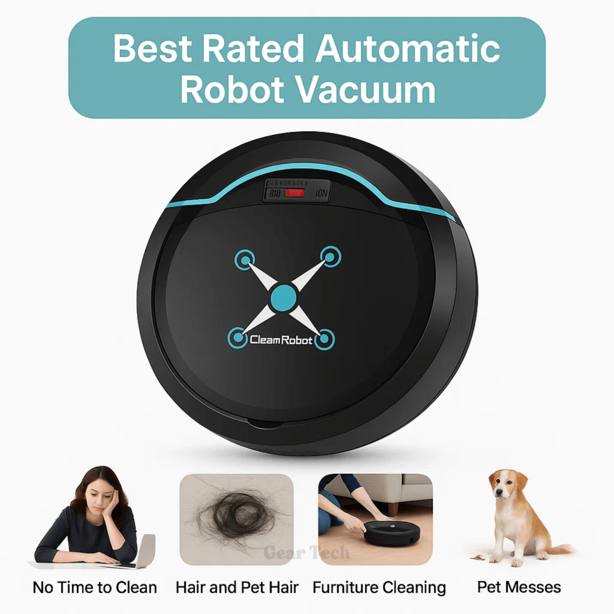 Robot lavapavimenti a doppia azione Cleanbot — Aspirazione e lavaggio simultanei