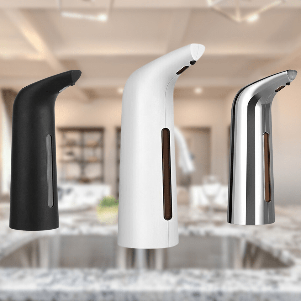 Distributeur de savon sans contact Cleanwave - capteur infrarouge, pompe anti-gouttes