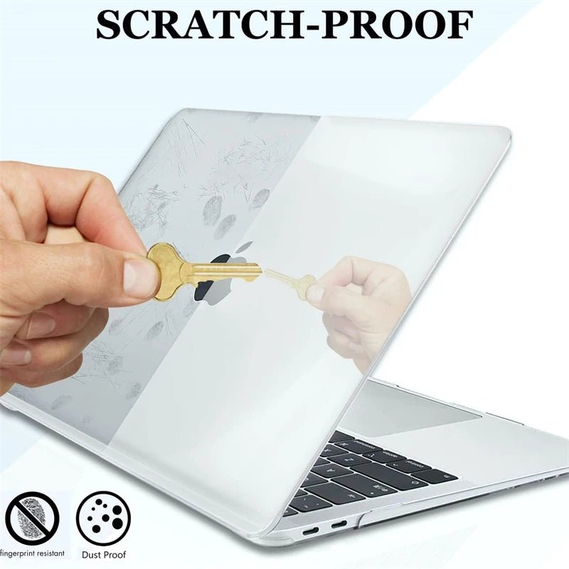 ClearVault kristálytiszta MacBook-tok — tartós védelem az Air és Pro modellekhez