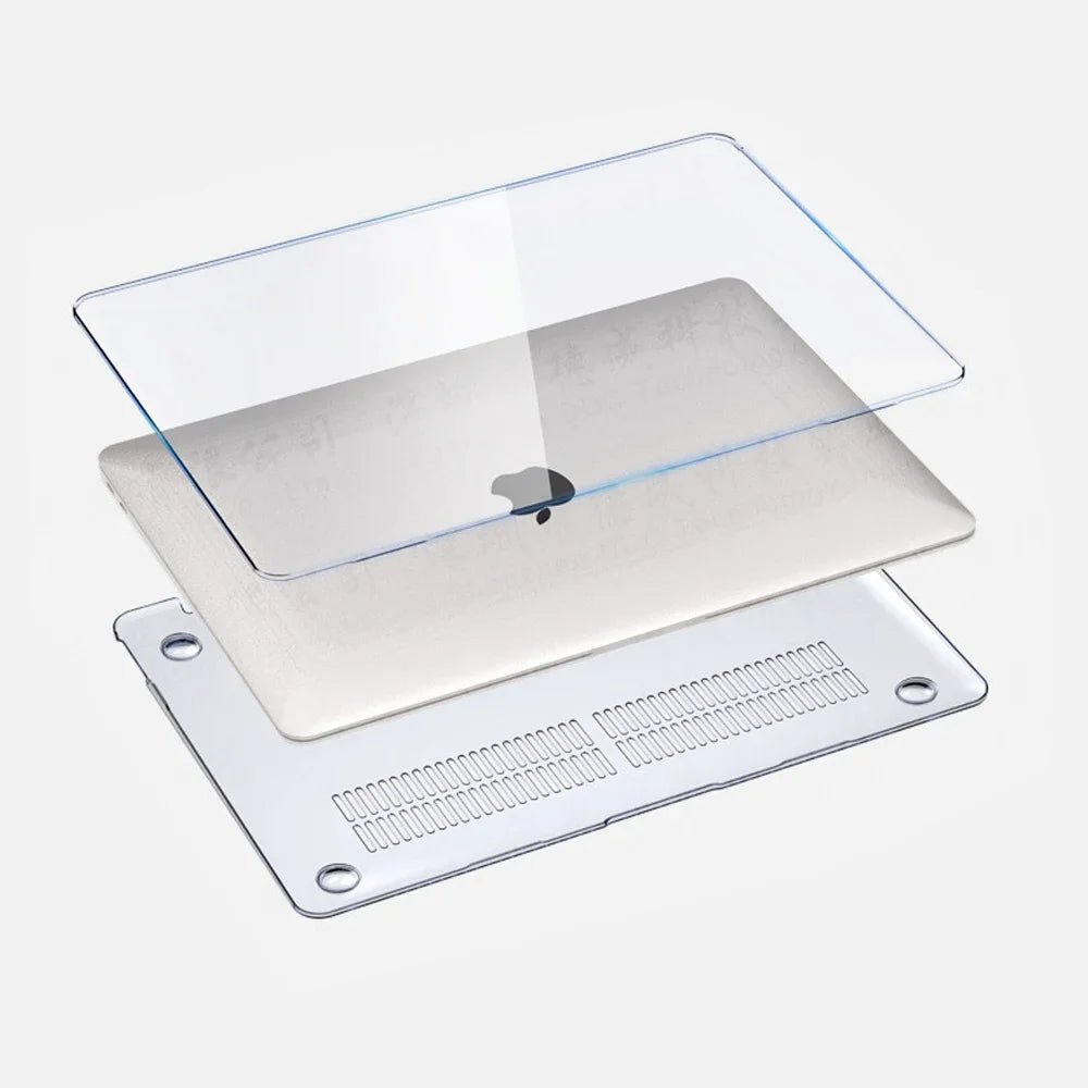 ClearVault kristálytiszta MacBook-tok — tartós védelem az Air és Pro modellekhez