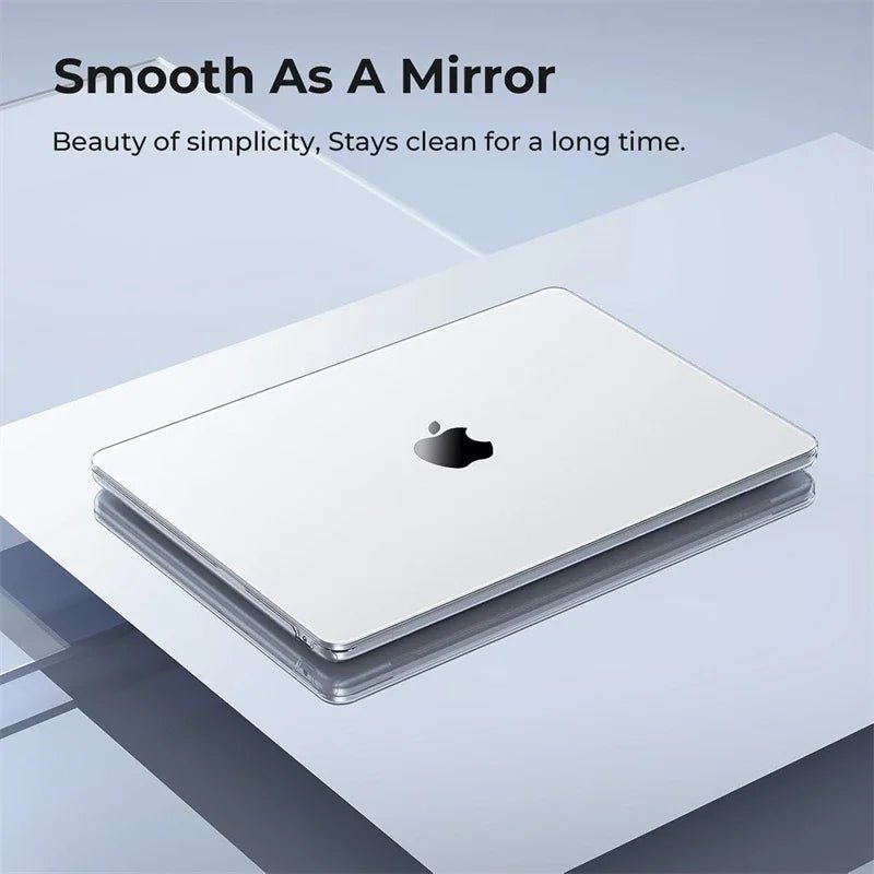 ClearVault kristálytiszta MacBook-tok — tartós védelem az Air és Pro modellekhez