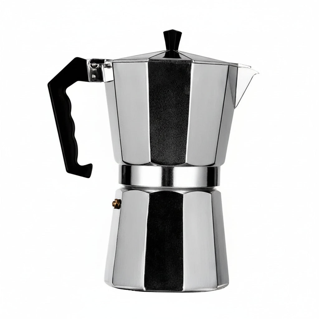 COFFEELORE italský hliníkový osmihranný moka kávovar — tradiční provedení na sporák
