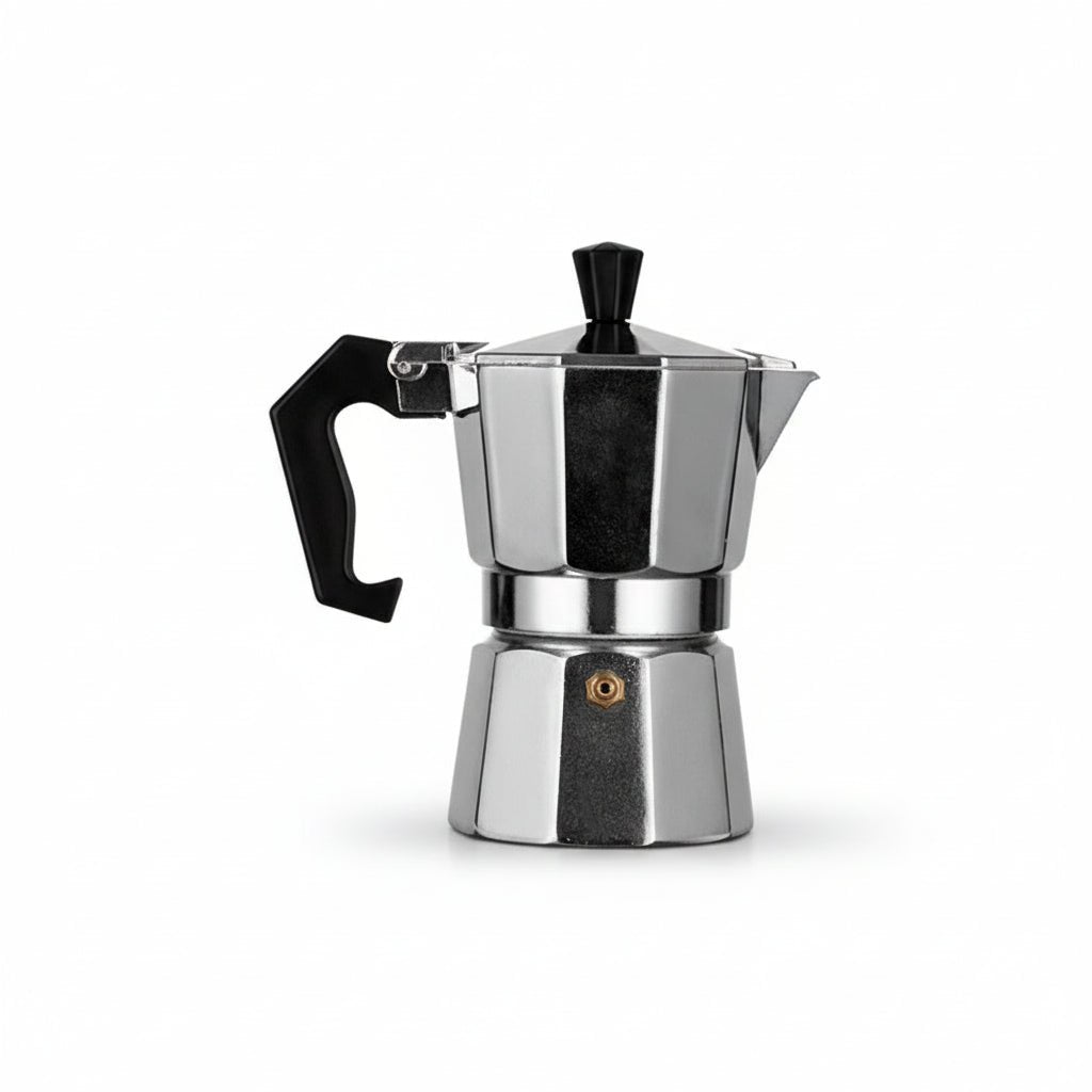 COFFEELORE italský hliníkový osmihranný moka kávovar — tradiční provedení na sporák