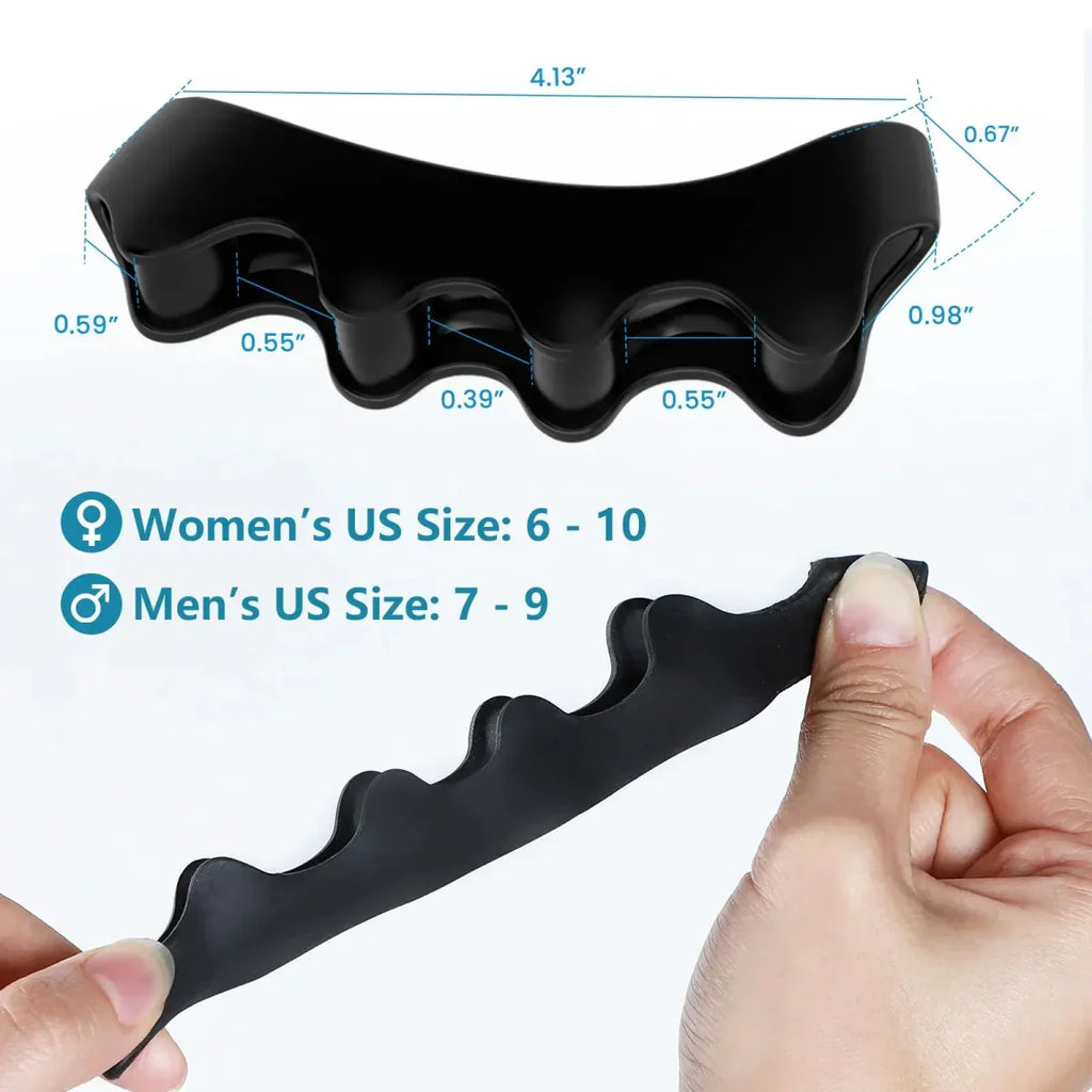 Comfortfit Silicone Toe Spacers — Bunion Relief, Toe Alignment, Soft Flexible Fit