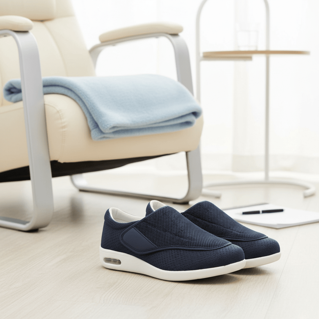 Comfortfit široké boty — polstrovaná pěnová stélka, prostorná špička