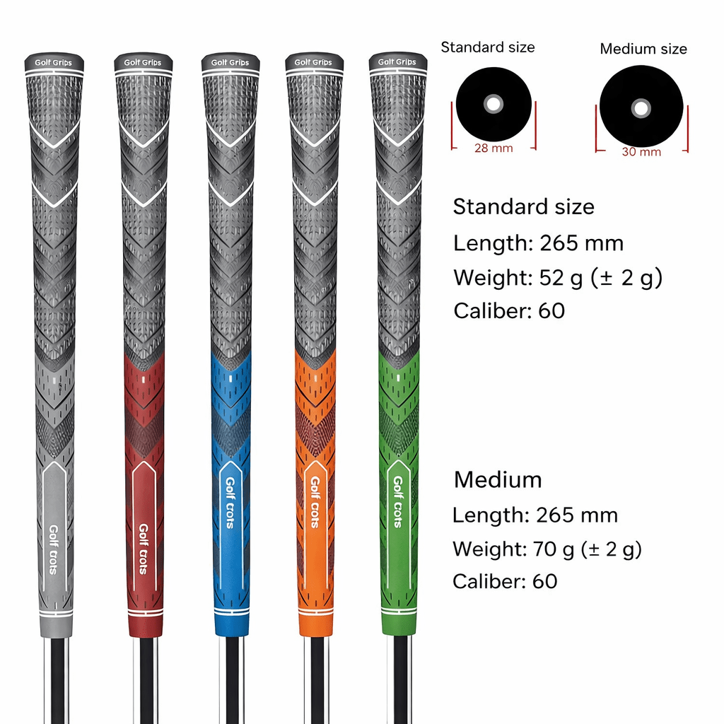 COMFORTFLEX golfové gripy — zvýšené pohodlí a spolehlivá kontrola