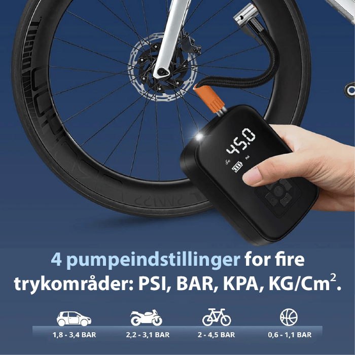 Kompaktní přenosná elektrická pumpa na vzduch — rychlé nafukování, spolehlivý výkon