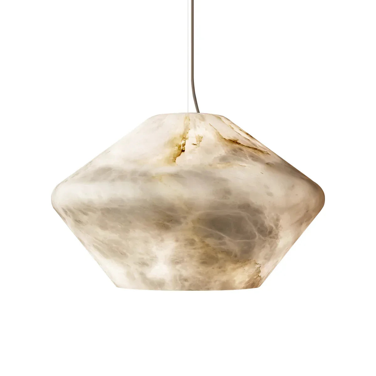 Conical Minimalist Alabaster Pendant Lamp | wildoxy