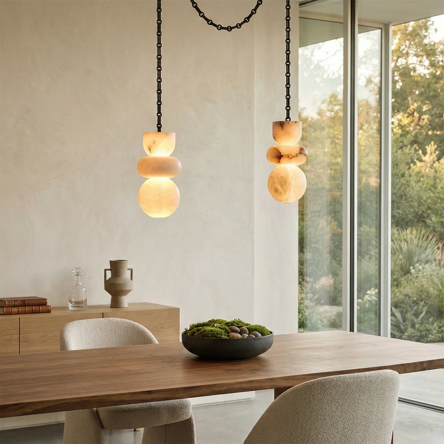 Lykka Alabaster Cluster Chandelier | wildoxy
