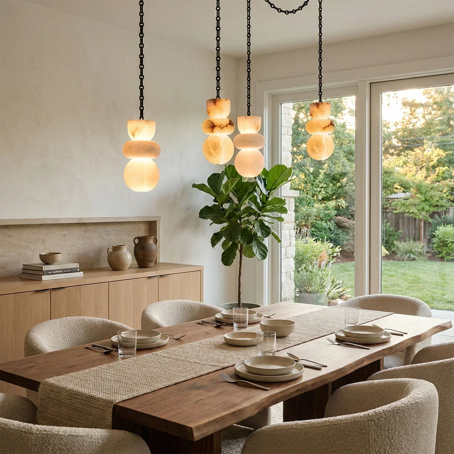 Lykka Alabaster Cluster Chandelier | wildoxy