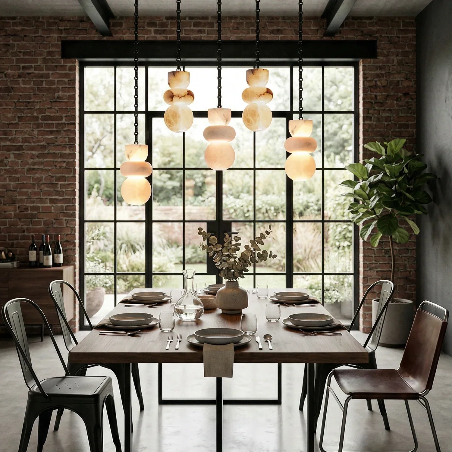 Lykka Alabaster Cluster Chandelier | wildoxy