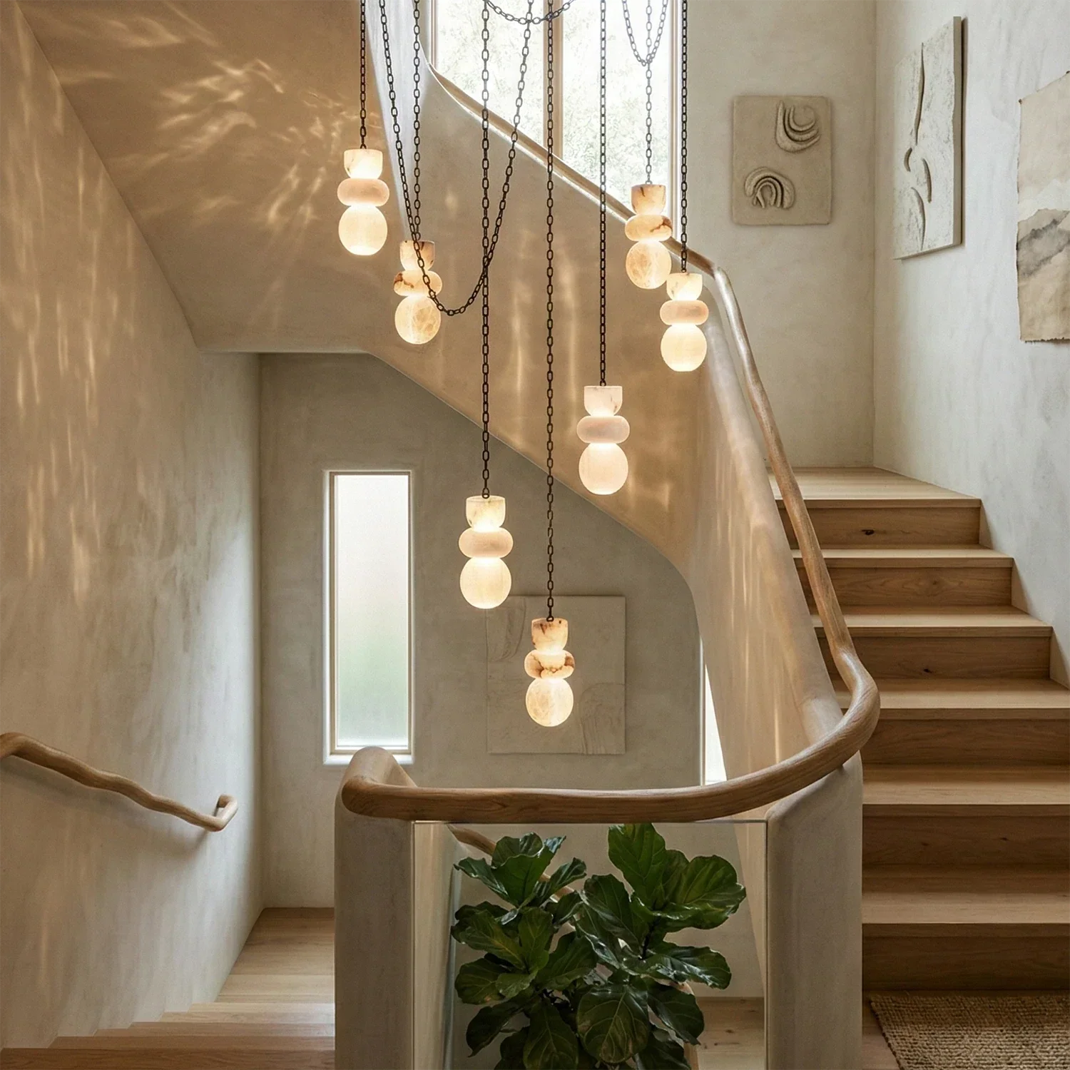 Lykka Alabaster Cluster Chandelier | wildoxy