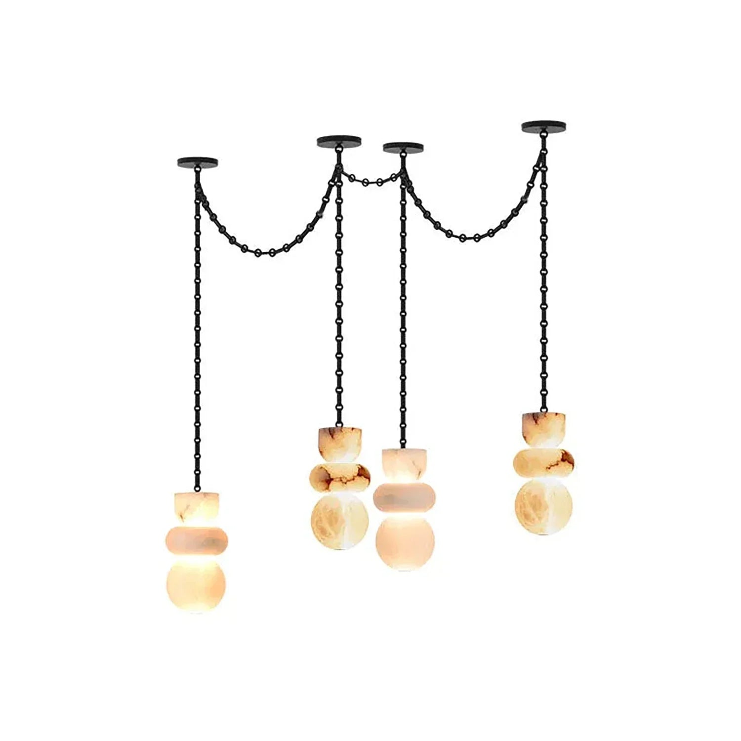 Lykka Alabaster Cluster Chandelier | wildoxy