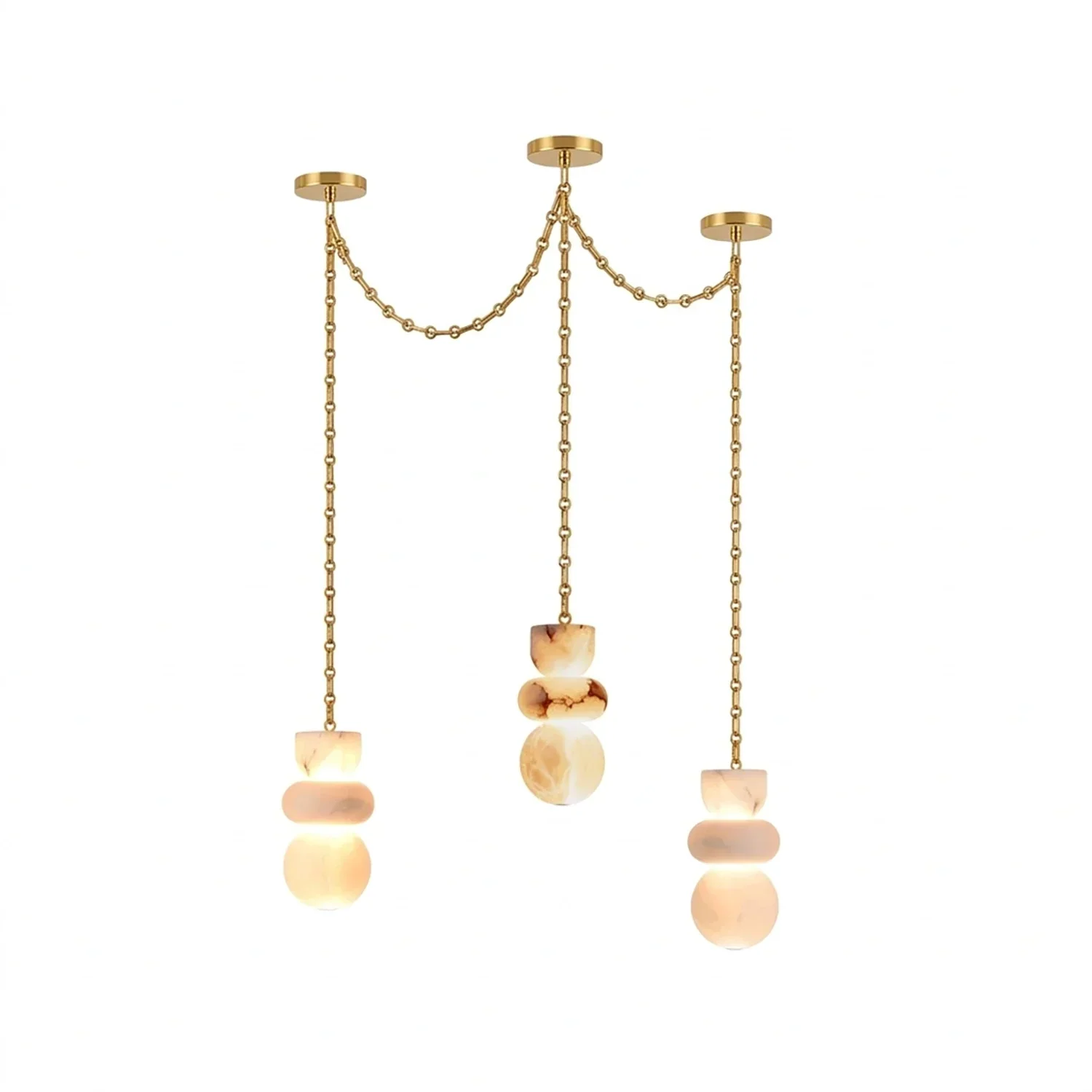 Lykka Alabaster Cluster Chandelier | wildoxy