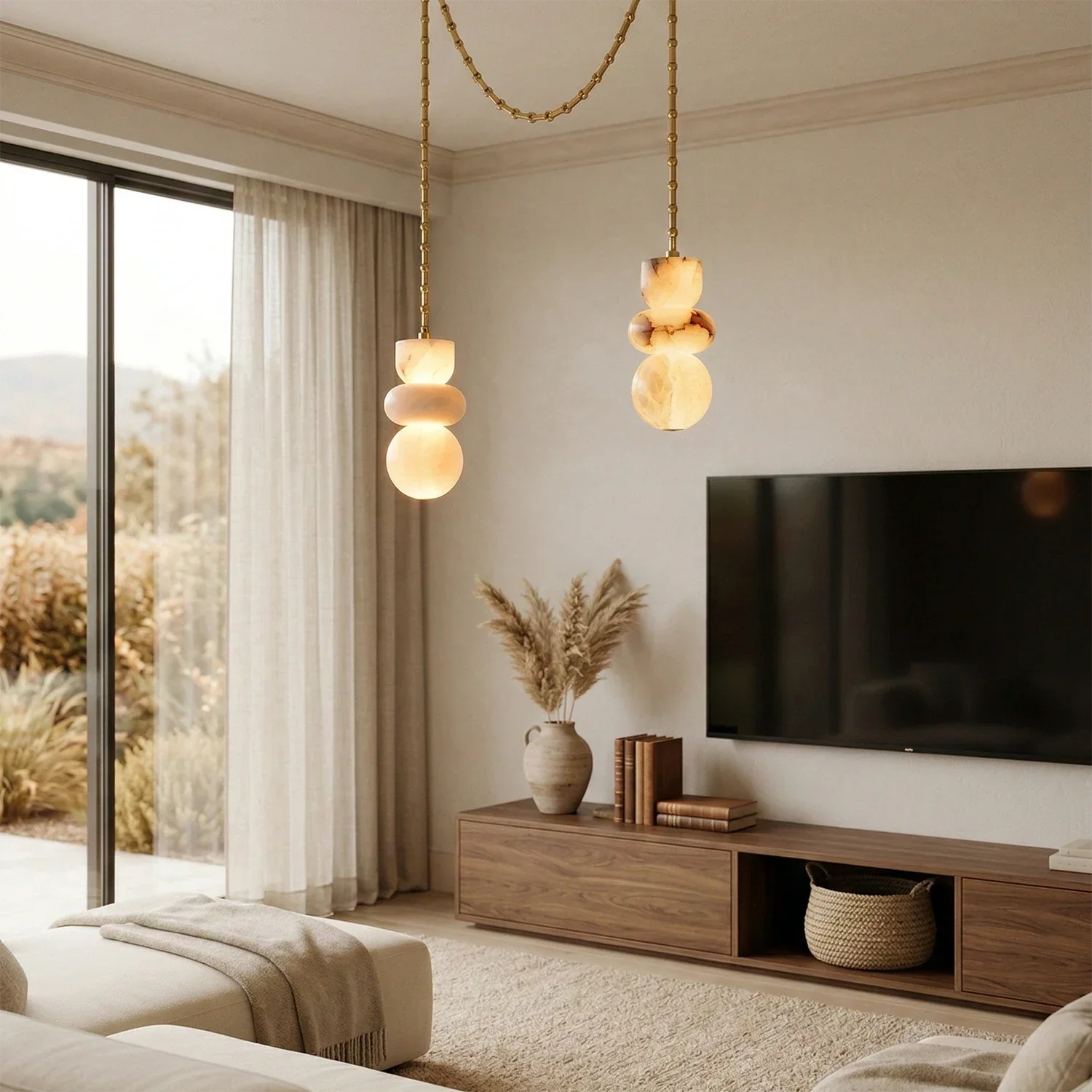Lykka Alabaster Cluster Chandelier | wildoxy