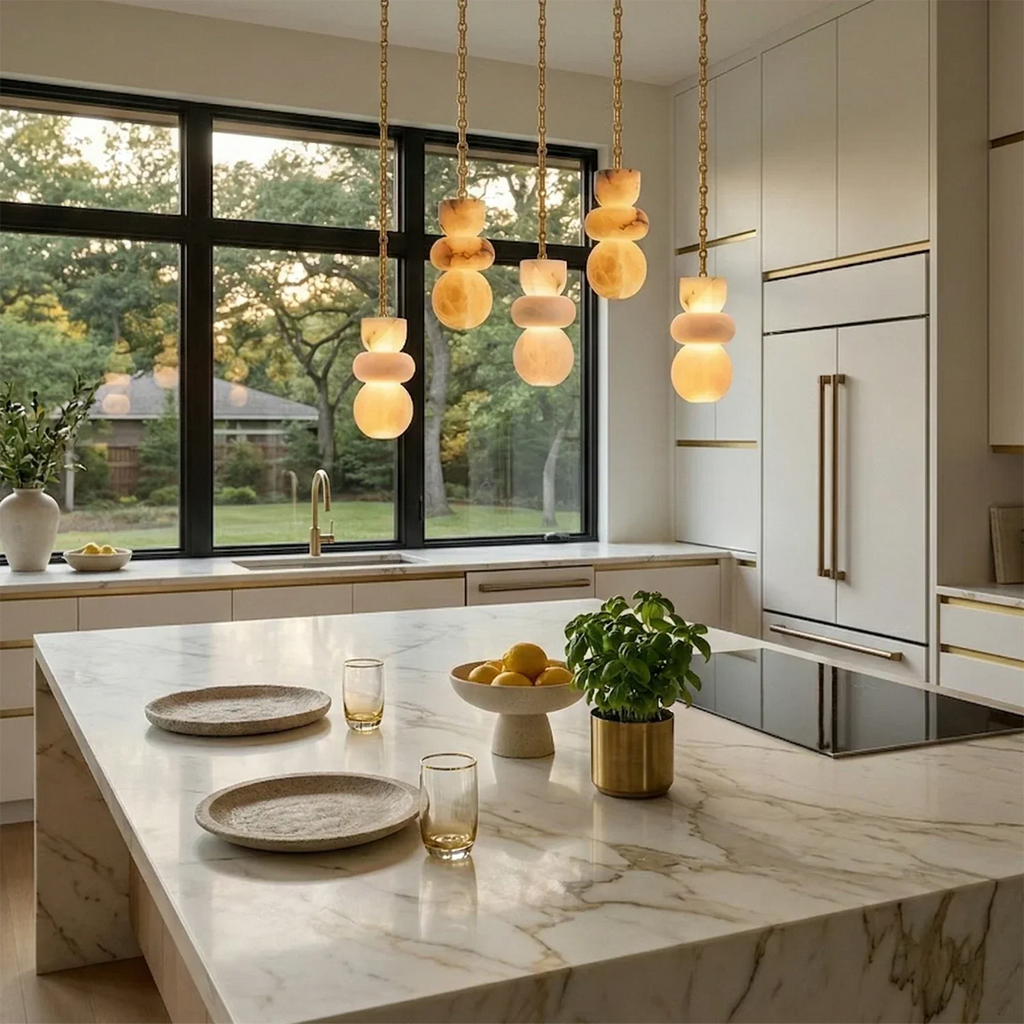 Lykka Alabaster Cluster Chandelier | wildoxy