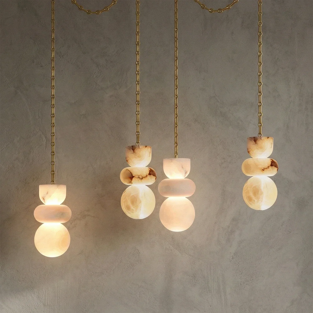 Lykka Alabaster Cluster Chandelier | wildoxy