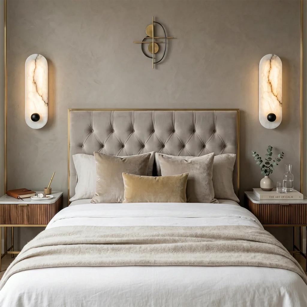 Contemporary Capsule Alabaster Wall Light | wildoxy