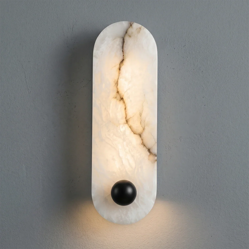 Contemporary Capsule Alabaster Wall Light | wildoxy