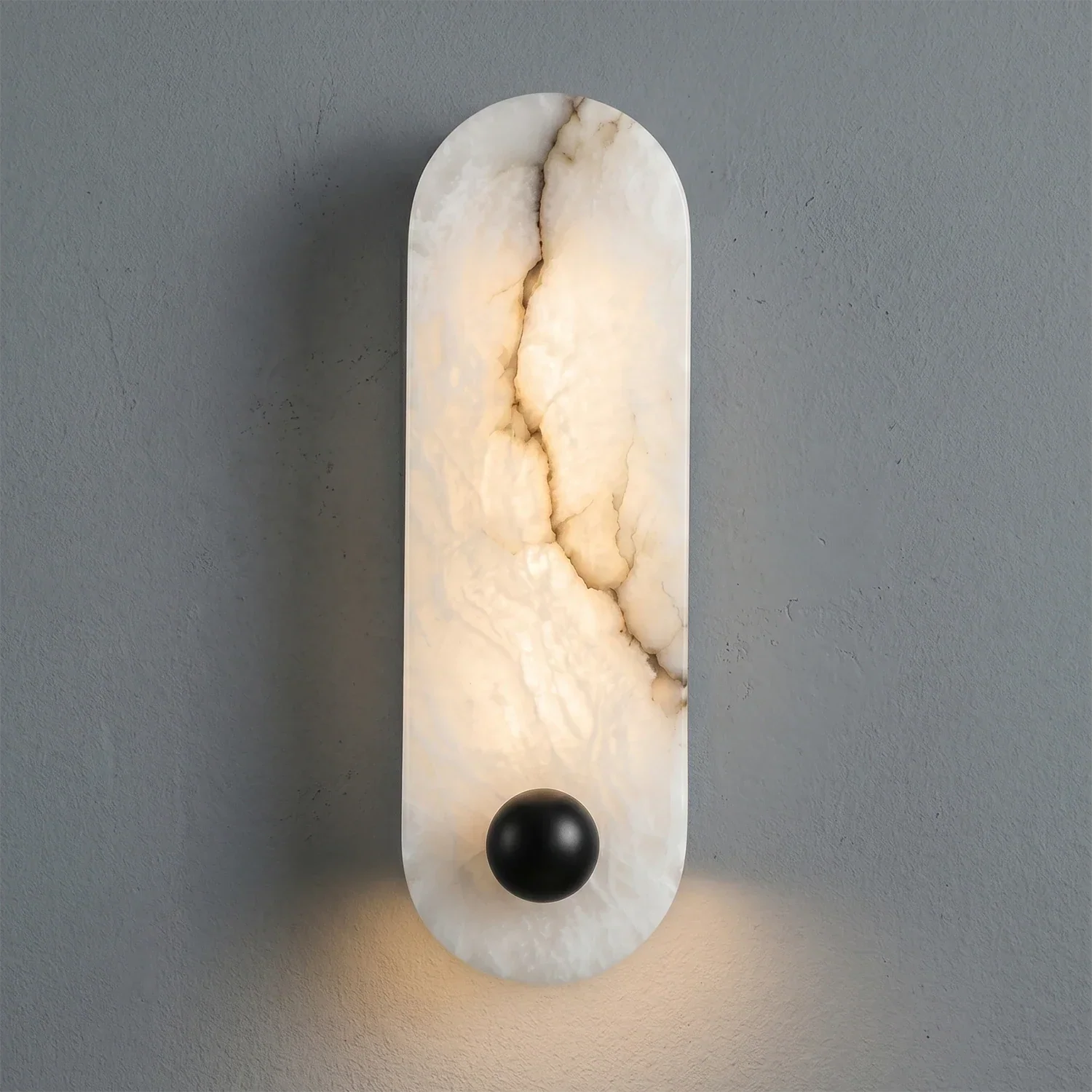 Contemporary Capsule Alabaster Wall Light | wildoxy